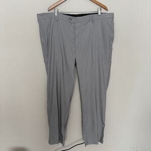 Oak Hill Dress Pant Mens 44x32 Gray Perfect Fit Office Work Business Career